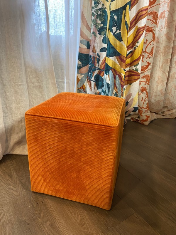 Pouf soldé à sanary de la marque Toiles de Mayenne 