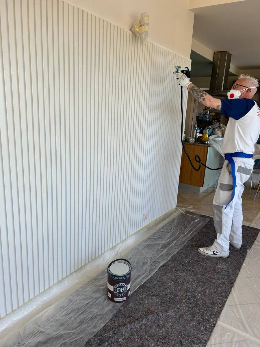 Pose de panneaux muraux 3D Orac Décor à Toulon dans le Var