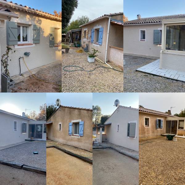 avant /parès repeindre sa façade en peinture par un entreprise qualifié de Toulon